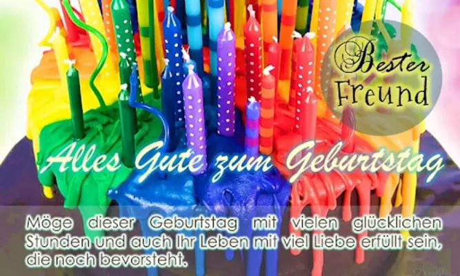 German Birthday Wishes Messages android App screenshot 5